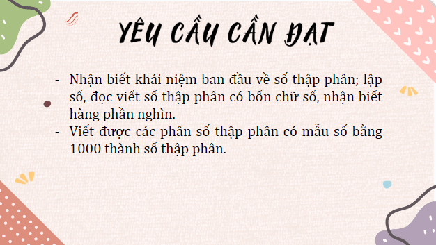 Giáo án điện tử Toán lớp 5 Bài 15: Số thập phân (tiếp theo) | PPT Toán lớp 5 Cánh diều