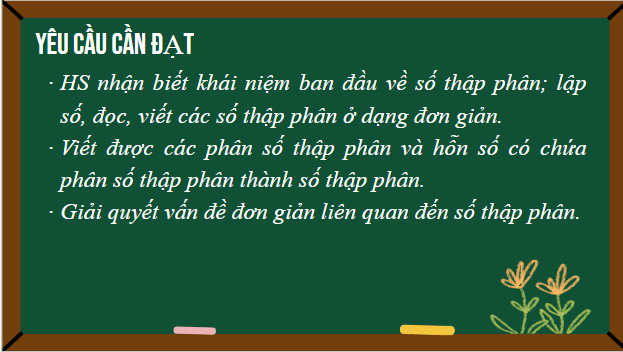 Giáo án điện tử Toán lớp 5 Giáo án điện tử Toán lớp 5 Bài 18: Số thập phân | PPT Toán lớp 5 Chân trời sáng tạo