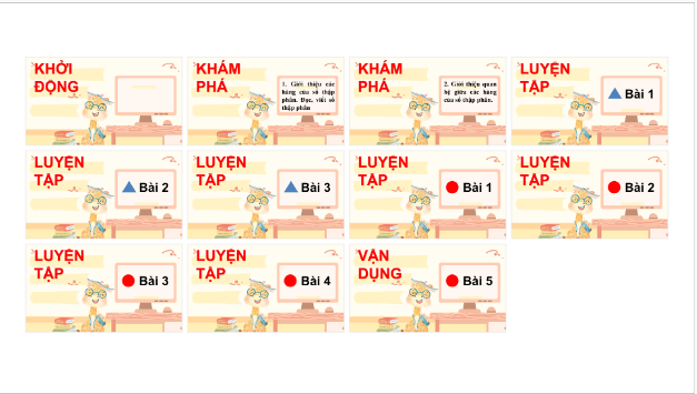 Giáo án điện tử Toán lớp 5 Giáo án điện tử Toán lớp 5 Bài 19: Hàng của số thập phân. Đọc, viết số thập phân | PPT Toán lớp 5 Chân trời sáng tạo