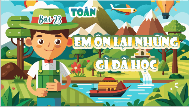 Giáo án điện tử Toán lớp 5 Bài 23: Em ôn lại những gì đã học | PPT Toán lớp 5 Cánh diều