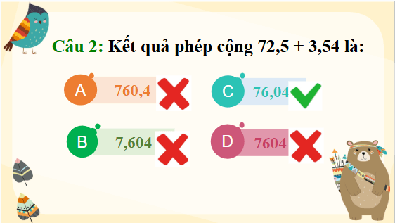 Giáo án điện tử Toán lớp 5 Bài 29: Trừ hai số thập phân | PPT Toán lớp 5 Chân trời sáng tạo