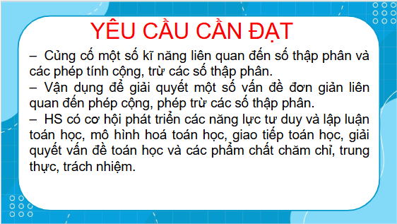 Giáo án điện tử Toán lớp 5 Bài 30: Em làm được những gì? | PPT Toán lớp 5 Chân trời sáng tạo