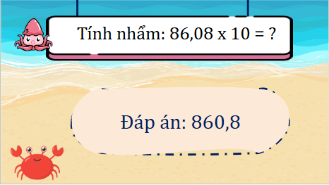 Giáo án điện tử Toán lớp 5 Bài 32: Chia một số thập phân cho 10, 100, 1000, … | PPT Toán lớp 5 Cánh diều