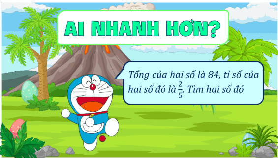 Giáo án điện tử Toán lớp 5 Bài 39: Tìm hai số khi biết hiệu và tỉ số của hai số đó | PPT Toán lớp 5 Kết nối tri thức