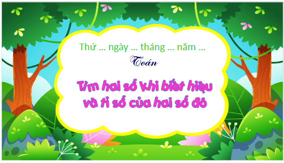 Giáo án điện tử Toán lớp 5 Bài 39: Tìm hai số khi biết hiệu và tỉ số của hai số đó | PPT Toán lớp 5 Kết nối tri thức