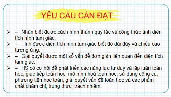 Giáo án điện tử Toán lớp 5 Bài 44: Diện tích hình tam giác | PPT Toán lớp 5 Chân trời sáng tạo