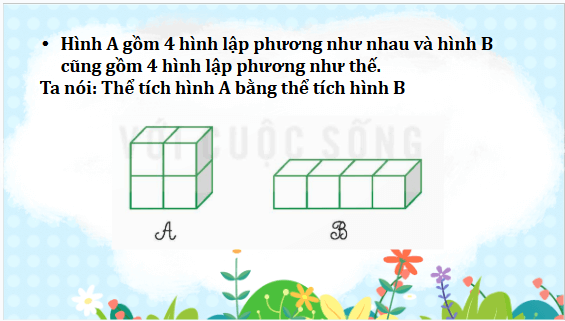 Giáo án điện tử Toán lớp 5 Bài 45: Thể tích của một hình | PPT Toán lớp 5 Kết nối tri thức