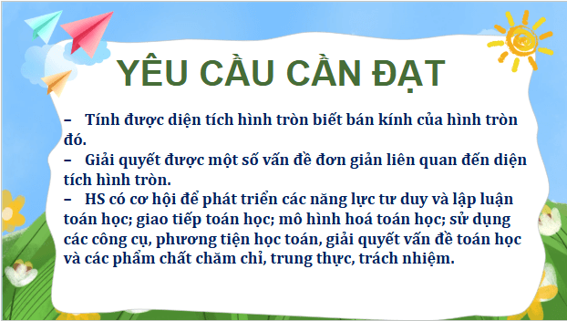 Giáo án điện tử Toán lớp 5 Bài 49: Diện tích hình tròn | PPT Toán lớp 5 Chân trời sáng tạo