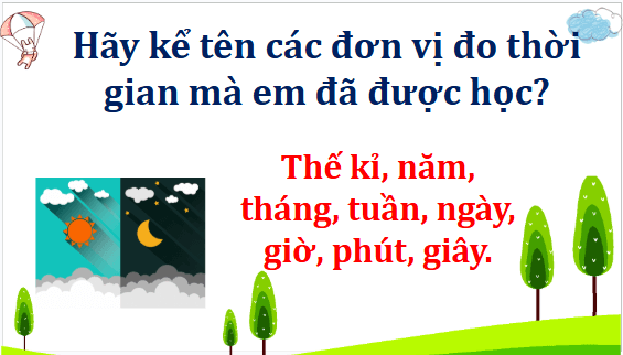 Giáo án điện tử Toán lớp 5 Bài 56: Các đơn vị đo thời gian | PPT Toán lớp 5 Kết nối tri thức