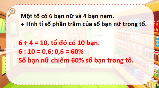 Giáo án điện tử Toán lớp 5 Bài 61: Viết các số liệu dưới dạng tỉ số phần trăm | PPT Toán lớp 5 Chân trời sáng tạo