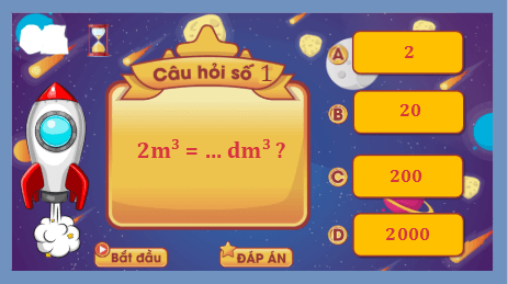 Giáo án điện tử Toán lớp 5 Bài 65: Thể tích hình hộp chữ nhật, hình lập phương | PPT Toán lớp 5 Cánh diều