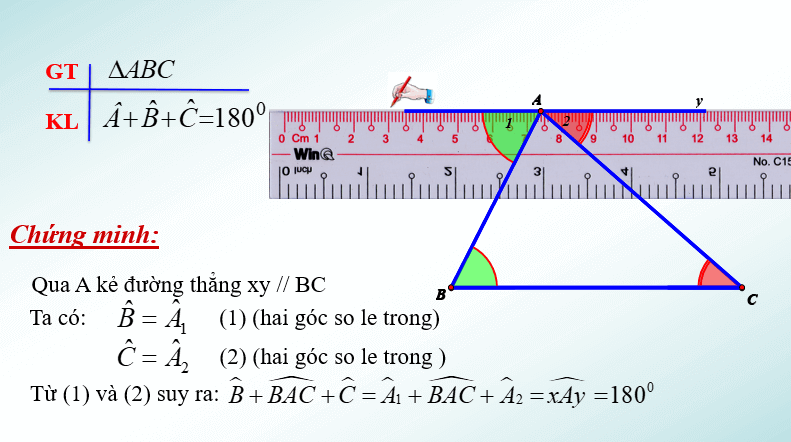Giáo án điện tử Toán 7 Bài 1: Góc và cạnh của một tam giác | PPT Toán 7 Chân trời sáng tạo