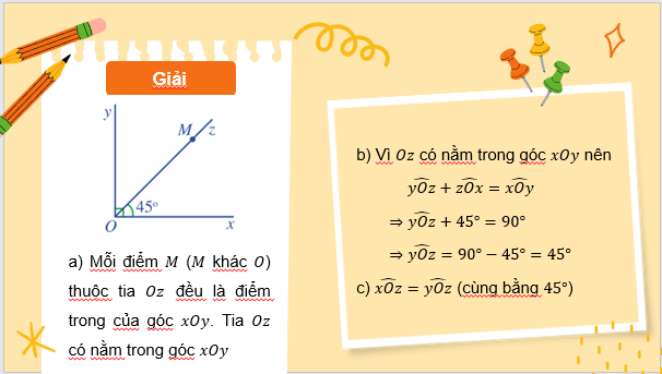 Giáo án điện tử Toán 7 Bài 2: Tia phân giác của một góc | PPT Toán 7 Cánh diều