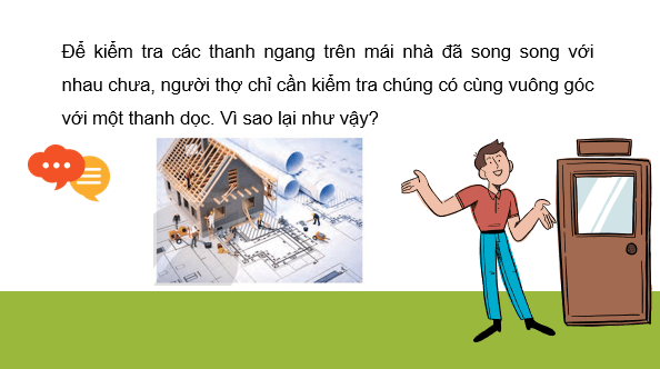 Giáo án điện tử Toán 7 Bài 9: Hai đường thẳng song song và dấu hiệu nhận biết | PPT Toán 7 Kết nối tri thức