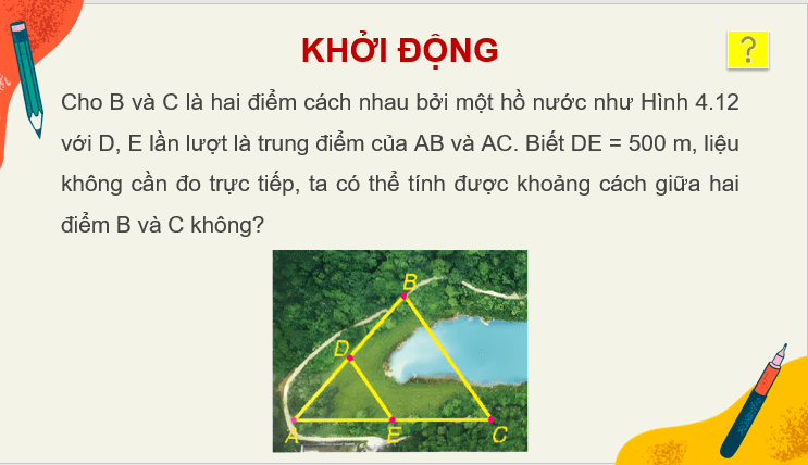 Giáo án điện tử Toán 8 Bài 16: Đường trung bình của tam giác | PPT Toán 8 Kết nối tri thức