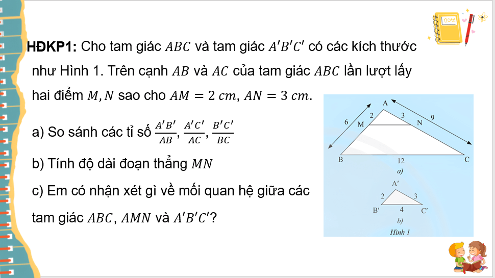 Giáo án điện tử Toán 8 Chân trời sáng tạo Bài 2: Các trường hợp đồng dạng của hai tam giác | PPT Toán 8