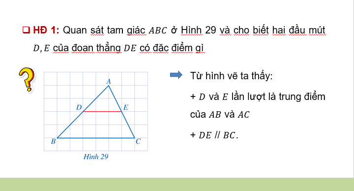 Giáo án điện tử Toán 8 Cánh diều Bài 3: Đường trung bình của tam giác | PPT Toán 8