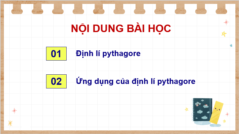 Giáo án điện tử Toán 8 Bài 35: Định lí Pythagore và ứng dụng | PPT Toán 8 Kết nối tri thức