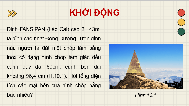 Giáo án điện tử Toán 8 Bài 38: Hình chóp tam giác đều | PPT Toán 8 Kết nối tri thức