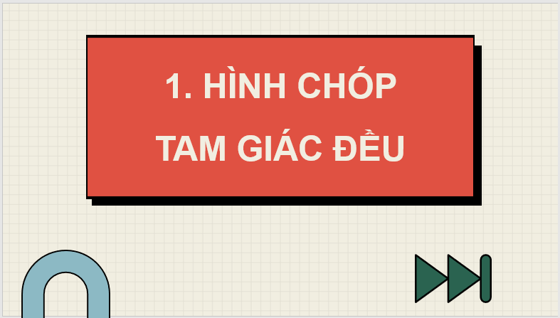 Giáo án điện tử Toán 8 Bài 38: Hình chóp tam giác đều | PPT Toán 8 Kết nối tri thức