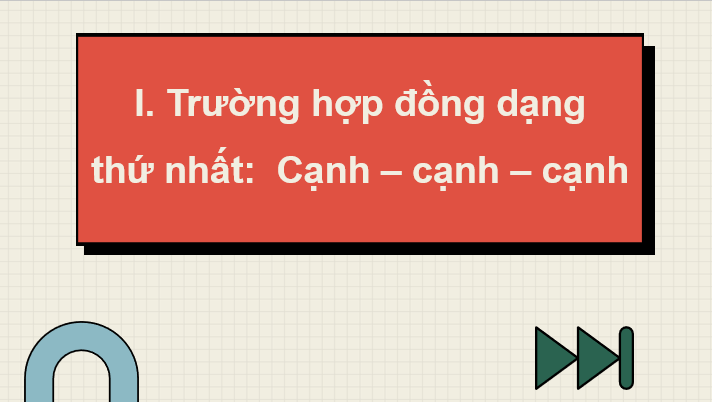 Giáo án điện tử Toán 8 Cánh diều Bài 6: Trường hợp đồng dạng thứ nhất của tam giác | PPT Toán 8