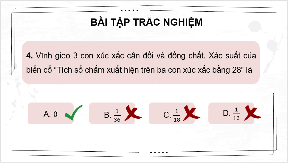 Giáo án điện tử Toán 8 Chân trời sáng tạo Bài tập cuối chương 9 | PPT Toán 8