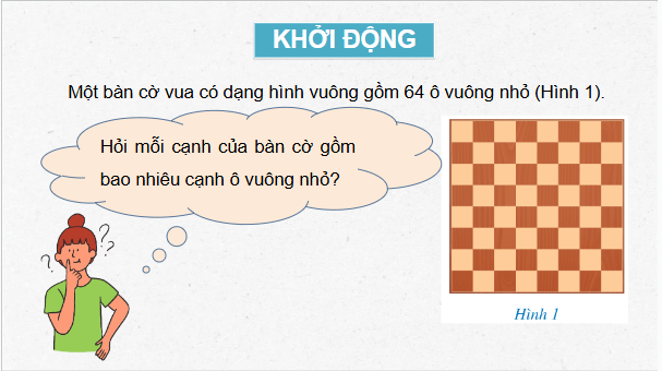 Giáo án điện tử Toán 9 Cánh diều Bài 1: Căn bậc hai và căn bậc ba của số thực | PPT Toán 9