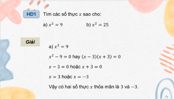 Giáo án điện tử Toán 9 Cánh diều Bài 1: Căn bậc hai và căn bậc ba của số thực | PPT Toán 9