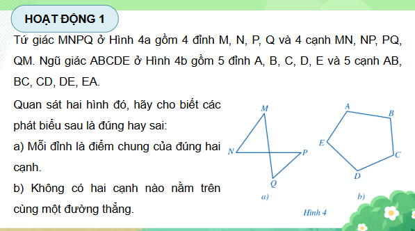 Giáo án điện tử Toán 9 Cánh diều Bài 1: Đa giác đều. Hình đa giác đều trong thực tiễn | PPT Toán 9