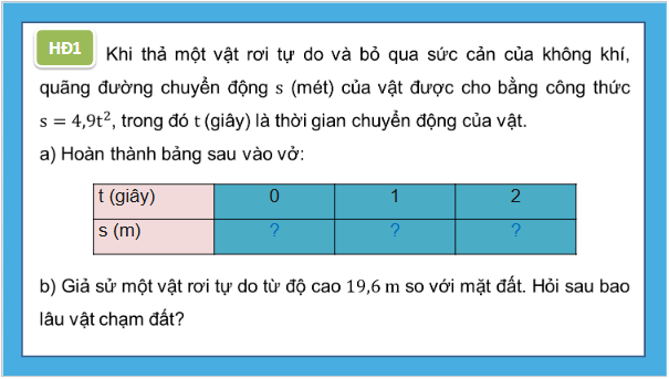 Giáo án điện tử Toán 9 Kết nối Bài 18: Hàm số y = ax^2 (a khác 0) | PPT Toán 9 Kết nối tri thức