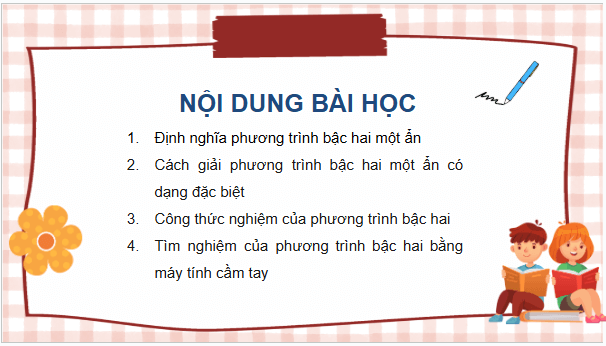 Giáo án điện tử Toán 9 Kết nối Bài 19: Phương trình bậc hai một ẩn | PPT Toán 9 Kết nối tri thức