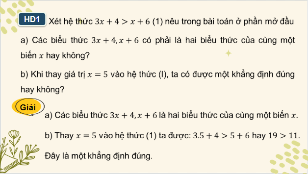 Giáo án điện tử Toán 9 Cánh diều Bài 2: Bất phương trình bậc nhất một ẩn | PPT Toán 9