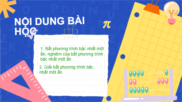 Giáo án điện tử Toán 9 Chân trời Bài 2: Bất phương trình bậc nhất một ẩn | PPT Toán 9 Chân trời sáng tạo