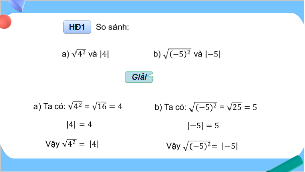 Giáo án điện tử Toán 9 Cánh diều Bài 2: Một số phép tính về căn bậc hai của số thực | PPT Toán 9