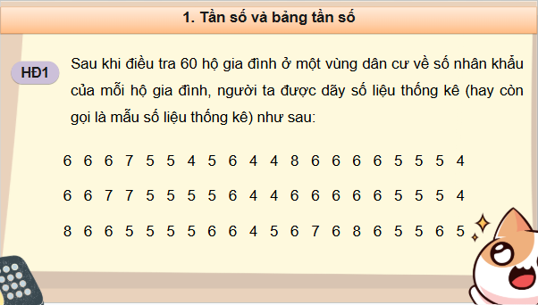 Giáo án điện tử Toán 9 Cánh diều Bài 2: Tần số. Tần số tương đối | PPT Toán 9