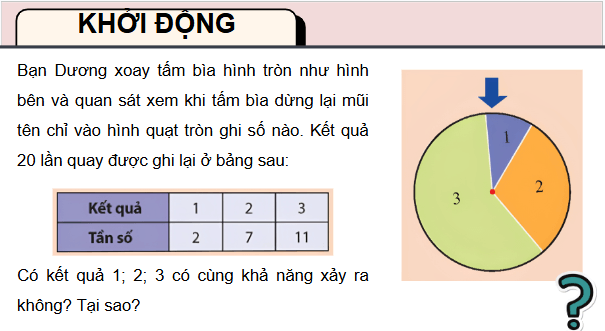 Giáo án điện tử Toán 9 Chân trời Bài 2: Xác suất của biến cố | PPT Toán 9 Chân trời sáng tạo