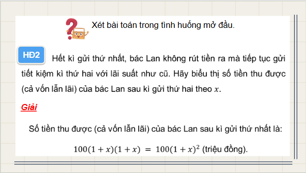 Giáo án điện tử Toán 9 Kết nối Bài 21: Giải bài toán bằng cách lập phương trình | PPT Toán 9 Kết nối tri thức