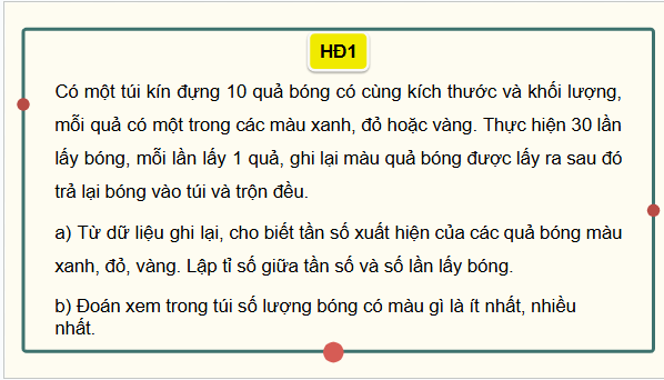 Giáo án điện tử Toán 9 Kết nối Bài 23: Bảng tần số tương đối và biểu đồ tần số tương đối | PPT Toán 9 Kết nối tri thức