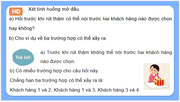 Giáo án điện tử Toán 9 Kết nối Bài 25: Phép thử ngẫu nhiên và không gian mẫu | PPT Toán 9 Kết nối tri thức