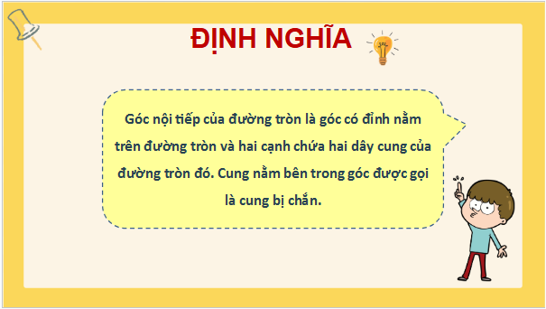 Giáo án điện tử Toán 9 Kết nối Bài 27: Góc nội tiếp | PPT Toán 9 Kết nối tri thức