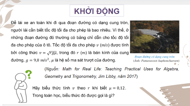 Giáo án điện tử Toán 9 Cánh diều Bài 3: Căn thức bậc hai và căn thức bậc ba của biểu thức đại số | PPT Toán 9