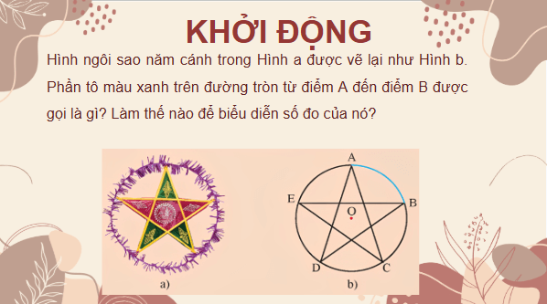 Giáo án điện tử Toán 9 Chân trời Bài 3: Góc ở tâm, góc nội tiếp | PPT Toán 9 Chân trời sáng tạo