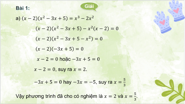 Giáo án điện tử Toán 9 Cánh diều Bài tập cuối chương 1 | PPT Toán 9