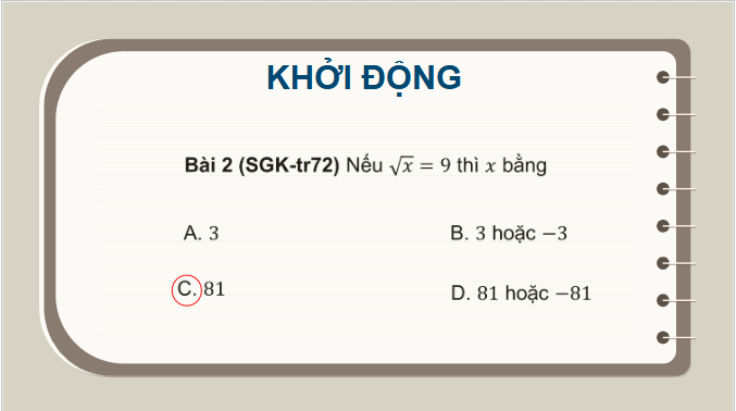 Giáo án điện tử Toán 9 Cánh diều Bài tập cuối chương 3 | PPT Toán 9