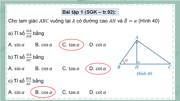 Giáo án điện tử Toán 9 Cánh diều Bài tập cuối chương 4 | PPT Toán 9