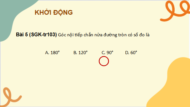 Giáo án điện tử Toán 9 Chân trời Bài tập cuối chương 5 | PPT Toán 9 Chân trời sáng tạo