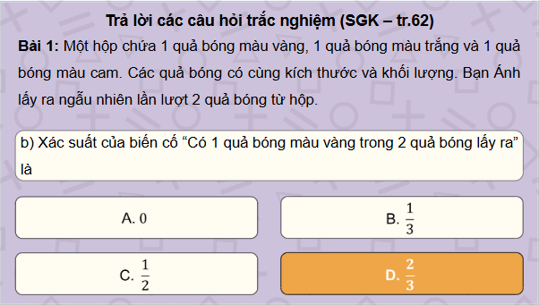 Giáo án điện tử Toán 9 Chân trời Bài tập cuối chương 8 | PPT Toán 9 Chân trời sáng tạo