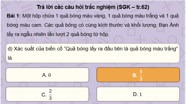 Giáo án điện tử Toán 9 Chân trời Bài tập cuối chương 8 | PPT Toán 9 Chân trời sáng tạo