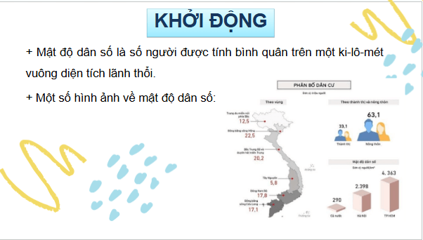 Giáo án điện tử Toán 9 Cánh diều Chủ đề 2: Mật độ dân số | PPT Toán 9