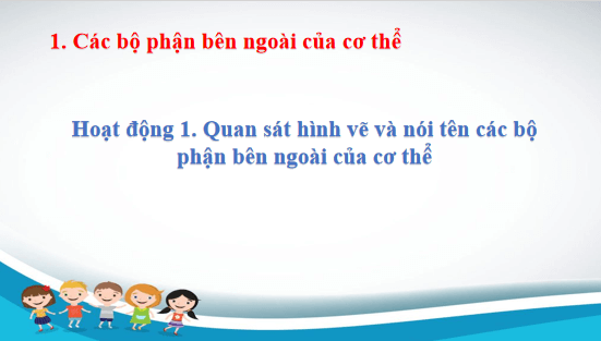 Giáo án điện tử TNXH lớp 1 Cánh diều Bài 14: Cơ thể em | PPT Tự nhiên và xã hội lớp 1